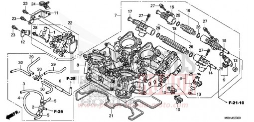 THROTTLE BODY VFR1200XJ de 2018